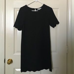 Black Scalloped Dress